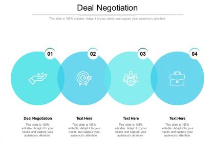 Deal negotiation ppt powerpoint presentation icon outline cpb