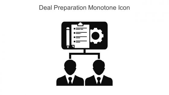 Deal Preparation Monotone Icon In Powerpoint Pptx Png And Editable Eps Format