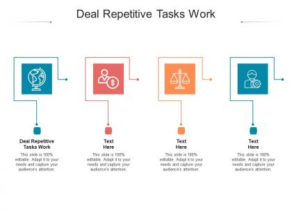 Deal repetitive tasks work ppt powerpoint presentation professional icons cpb