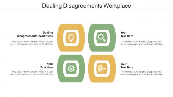 Dealing Disagreements Workplace Ppt Powerpoint Presentation Example Cpb
