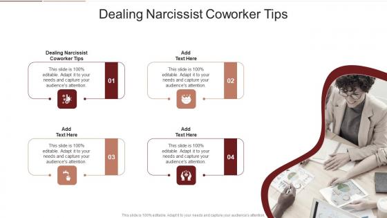 Dealing Narcissist Coworker Tips In Powerpoint And Google Slides Cpb