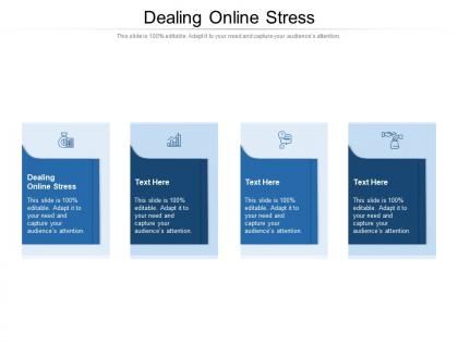 Dealing online stress ppt powerpoint presentation ideas brochure cpb