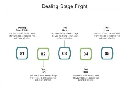 Dealing stage fright ppt powerpoint presentation pictures icons cpb