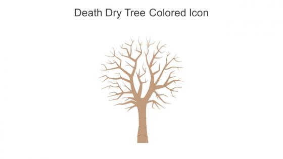 Death Dry Tree Colored Icon In Powerpoint Pptx Png And Editable Eps Format