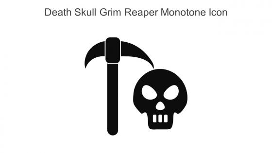 Death Skull Grim Reaper Monotone Icon In Powerpoint Pptx Png And Editable Eps Format