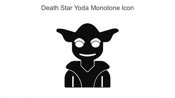 Death Star Yoda Monotone Icon In Powerpoint Pptx Png And Editable Eps Format