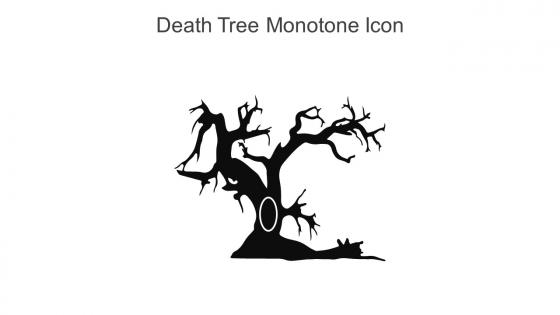 Death Tree Monotone Icon In Powerpoint Pptx Png And Editable Eps Format