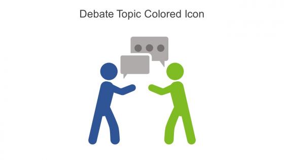 Debate Topic Colored Icon In Powerpoint Pptx Png And Editable Eps Format