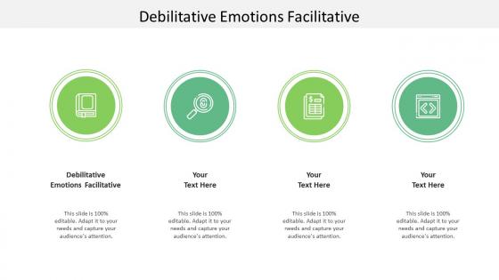 Debilitative emotions facilitative ppt powerpoint presentation portfolio images cpb