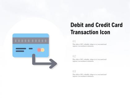 Debit and credit card transaction icon