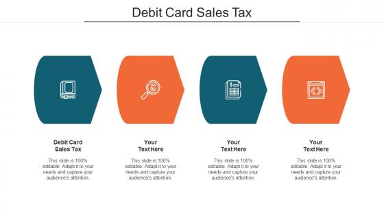 Debit Card Sales Tax Ppt Powerpoint Presentation File Tips Cpb