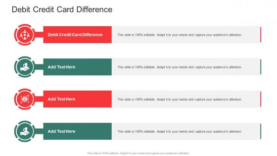 Debit Credit Card Difference In Powerpoint And Google Slides Cpb
