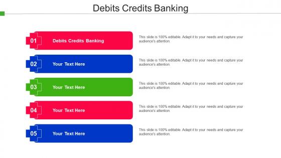 Debits Credits Banking Ppt Powerpoint Presentation Pictures Sample Cpb