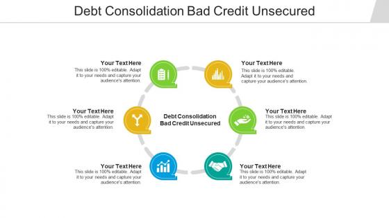 Debt consolidation bad credit unsecured ppt powerpoint presentation example cpb