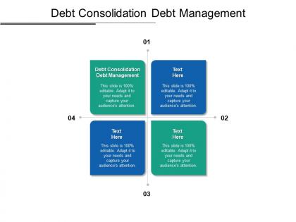 Debt consolidation debt management ppt powerpoint presentation infographic template graphics cpb