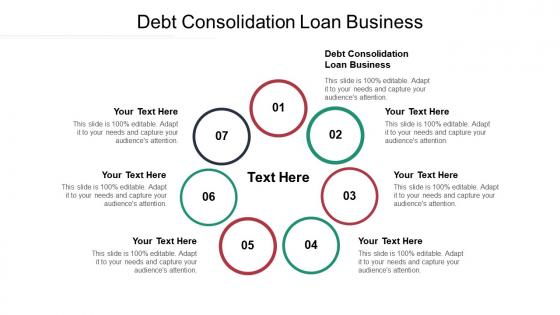Debt consolidation loan business ppt powerpoint presentation icon skills cpb