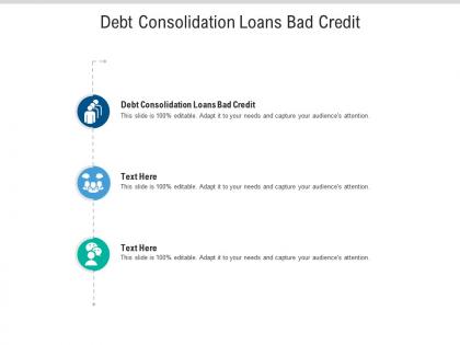 Debt consolidation mortgages bad credit ppt powerpoint presentation gallery cpb