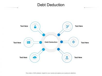 Debt deduction ppt powerpoint presentation infographic template mockup cpb