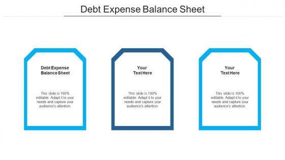 Debt expense balance sheet ppt powerpoint presentation outline good cpb