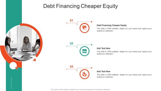 Debt Financing Cheaper Equity In Powerpoint And Google Slides Cpb