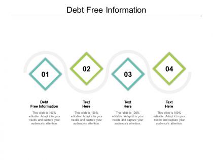 Debt free information ppt powerpoint presentation inspiration pictures cpb