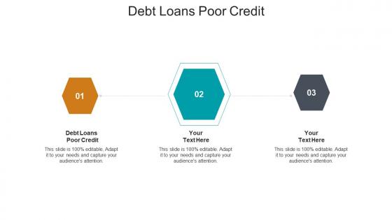 Debt loans poor credit ppt powerpoint presentation gallery show cpb
