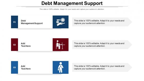 Debt Management Support Ppt Powerpoint Presentation Professional Grid Cpb