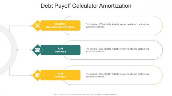 Debt Payoff Calculator Amortization In Powerpoint And Google Slides Cpb