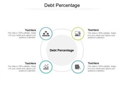 Debt percentage ppt powerpoint presentation icon skills cpb