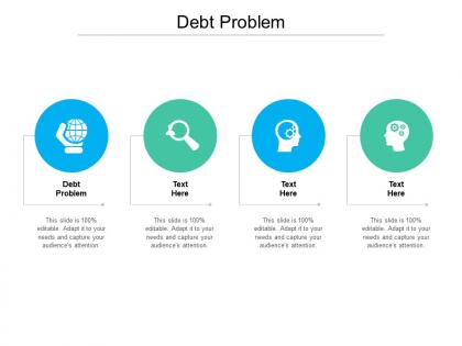 Debt problem ppt powerpoint presentation portfolio images cpb