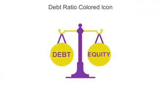 Debt Ratio Colored Icon In Powerpoint Pptx Png And Editable Eps Format
