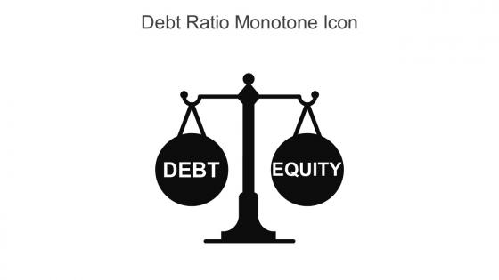 Debt Ratio Monotone Icon In Powerpoint Pptx Png And Editable Eps Format