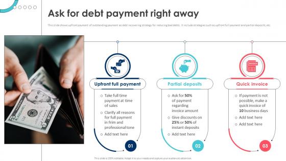 Debt Recovery Process Ask For Debt Payment Right Away