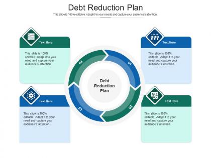 Debt reduction plan ppt powerpoint presentation pictures infographics cpb