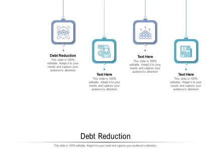 Debt reduction ppt powerpoint presentation gallery background images cpb