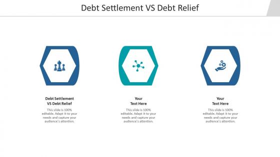Debt settlement vs debt relief ppt powerpoint presentation summary rules cpb