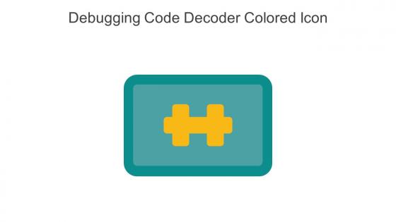 Debugging Code Decoder Colored Icon In Powerpoint Pptx Png And Editable Eps Format