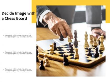 Decide image with a chess board