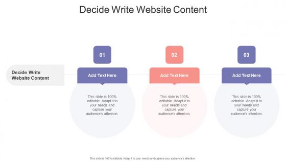 Decide Write Website Content In Powerpoint And Google Slides Cpb