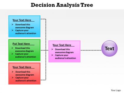 Decision analysis tree powerpoint diagram templates graphics 712