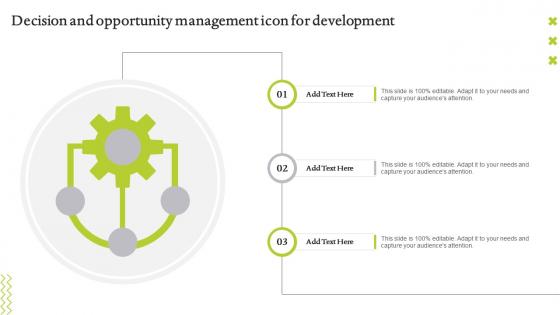 Decision And Opportunity Management Icon For Development