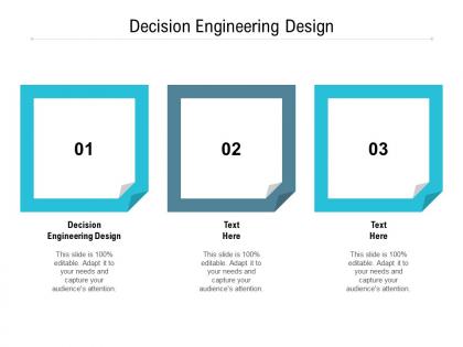 Decision engineering design ppt powerpoint presentation example cpb