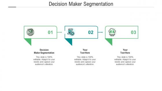Decision maker segmentation ppt powerpoint presentation slides clipart images cpb