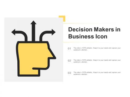 Decision makers in business icon