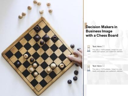 Decision makers in business image with a chess board