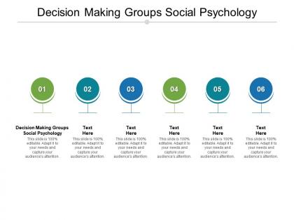 Decision making groups social psychology ppt powerpoint presentation infographic template cpb