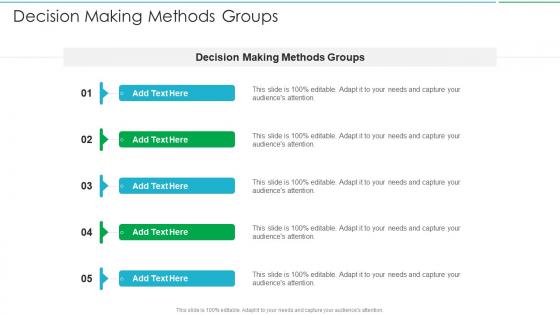 Decision Making Methods Groups In Powerpoint And Google Slides Cpb