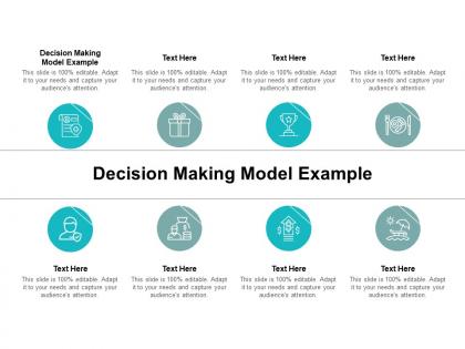 Decision making model example ppt powerpoint presentation outline cpb