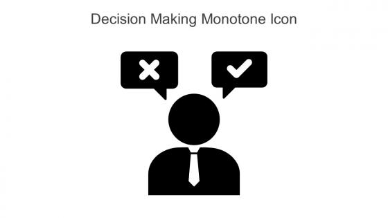Decision Making Monotone Icon In Powerpoint Pptx Png And Editable Eps Format