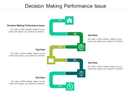 Decision making performance issue ppt powerpoint presentation gallery skills cpb